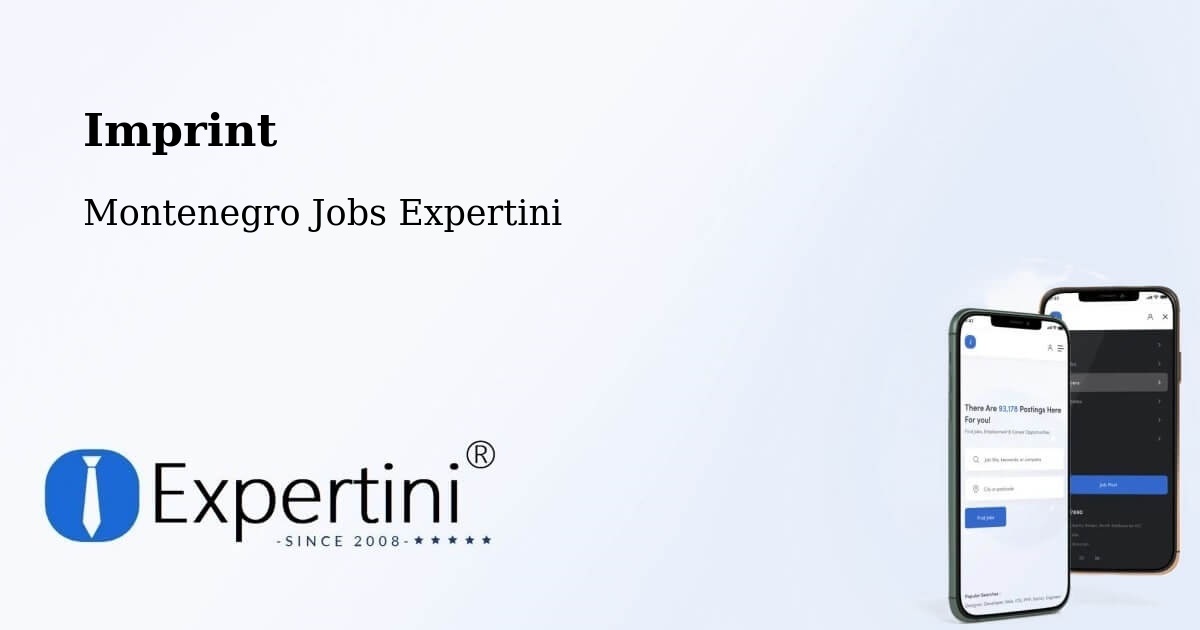 Imprint – Budva - Montenegro Jobs Expertini
